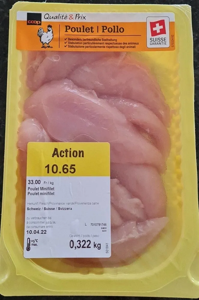 Poulet minifilet