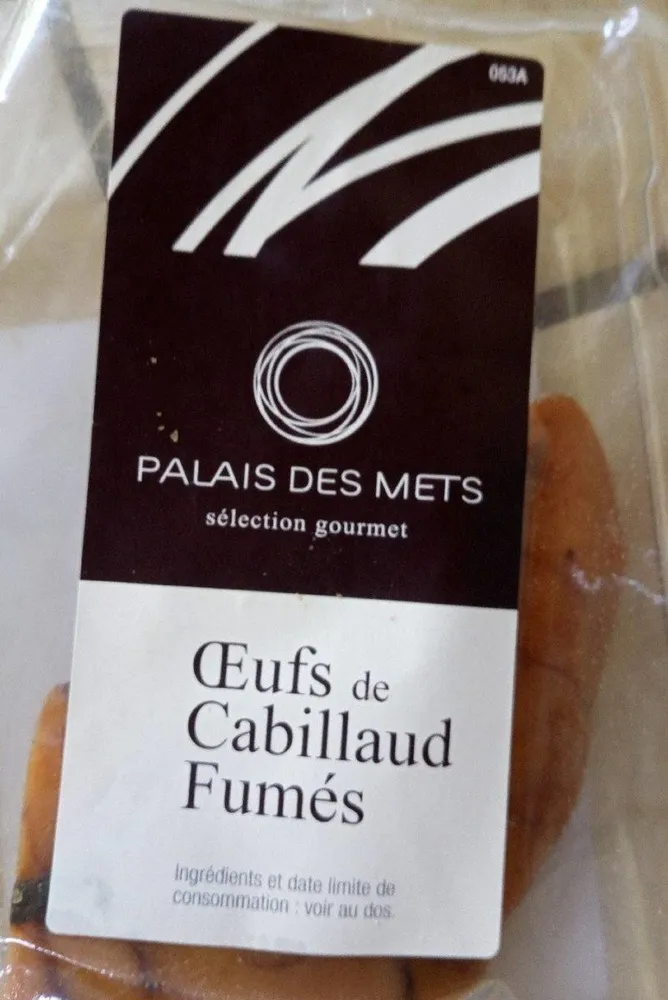 Oeufs de cabillaud fumés