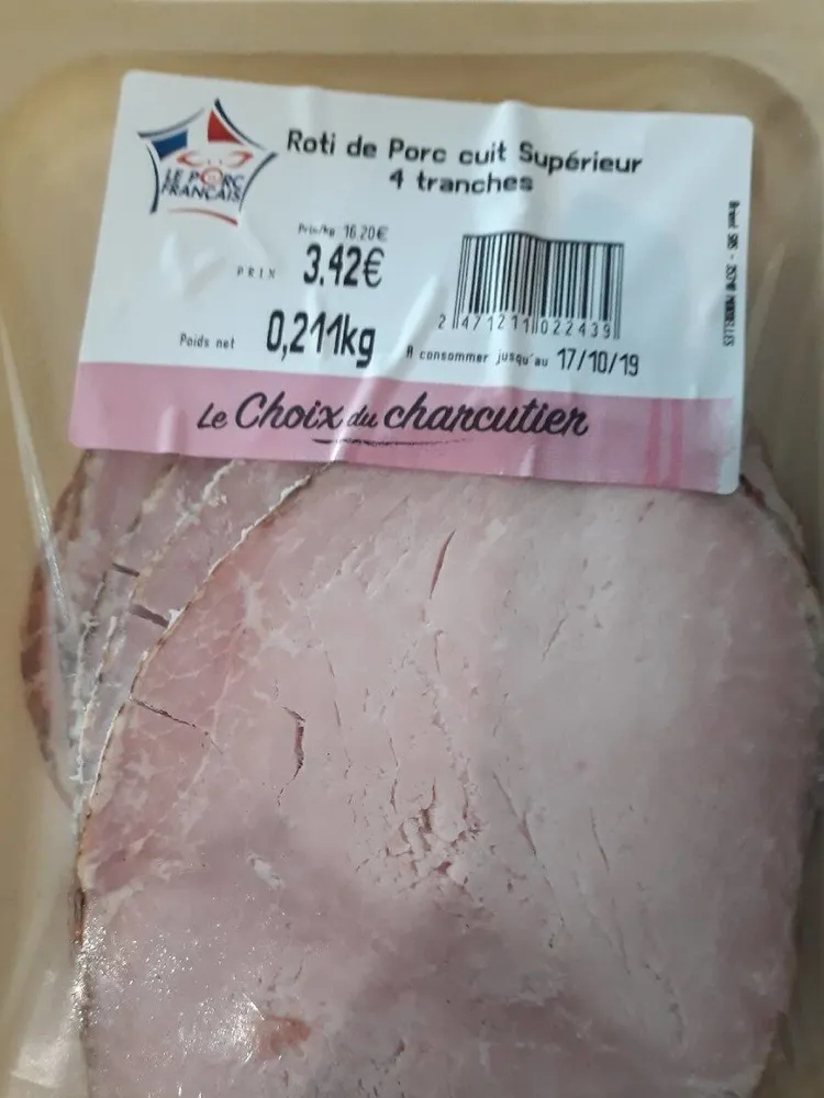Rôti de porc cuit supérieur