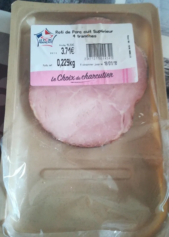 Rôti de porc cuit Supérieur