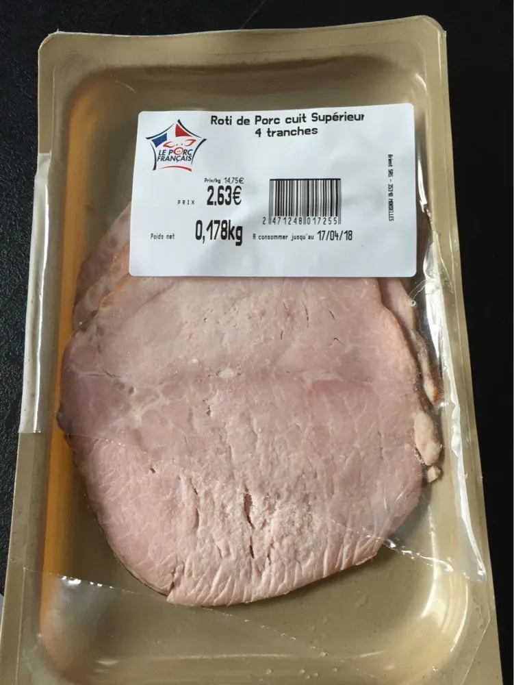 Roti de porc cuit superieur
