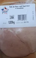 Roti de porc cuit supérieur