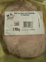 Rôti de porc cuit supérieur