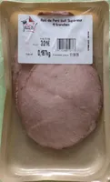 Rôti de porc cuit supérieur 4 tranches 187g