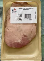 Rôti de porc cuit supérieur 4 tranches 188g