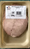 Rôti de porc cuit supérieur 4 tranches 204gr
