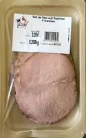 Rôti de porc cuit supérieur 4 tranches 208gr