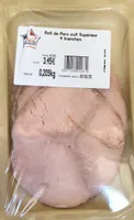 Rôti de porc cuit supérieur 4 tranches 209gr