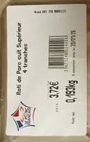 Rôti de porc cuit supérieur