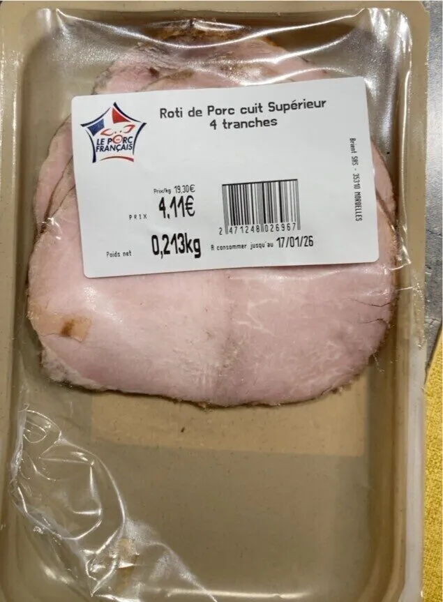 Roti de Porc cuit supérieur