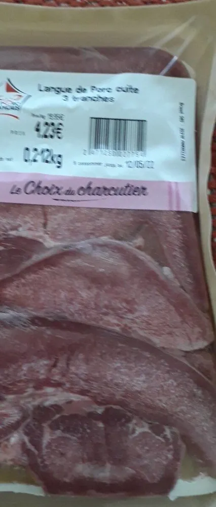 Langue de porc cuite