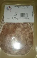 Tête Roulée avec Langue 5 tranches