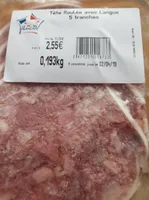 Tête roulée avec langue