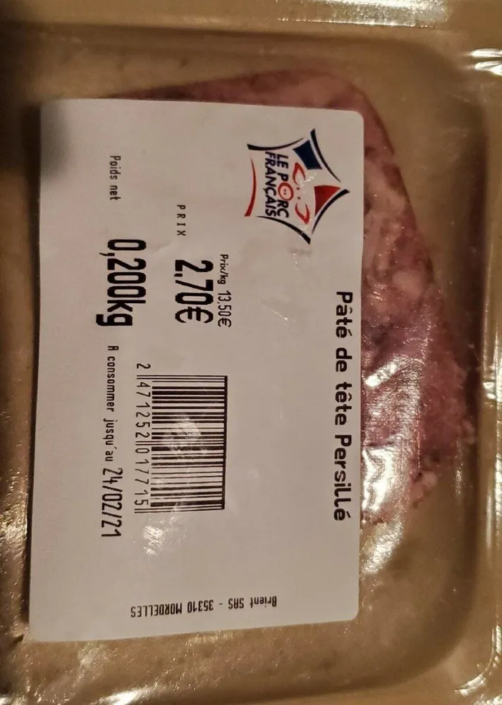 Pâté de tête persillé