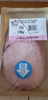 Rôti de porc cuit supérieur à taux de sel réduit