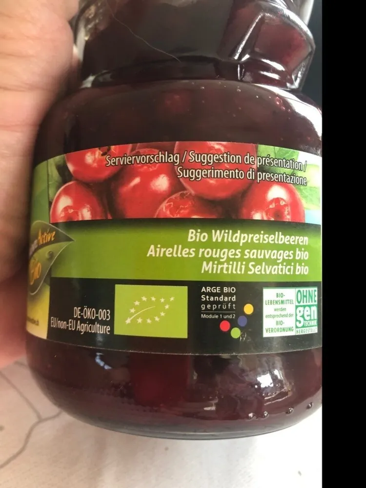 Bio Wildpreiselbeere, Auslese