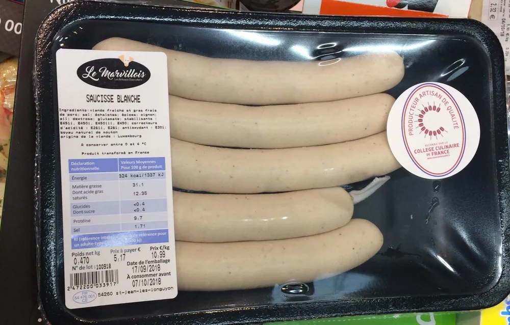 Saussices blanches
