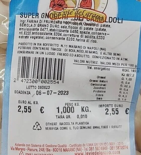Super gnocchi dei camaldoli