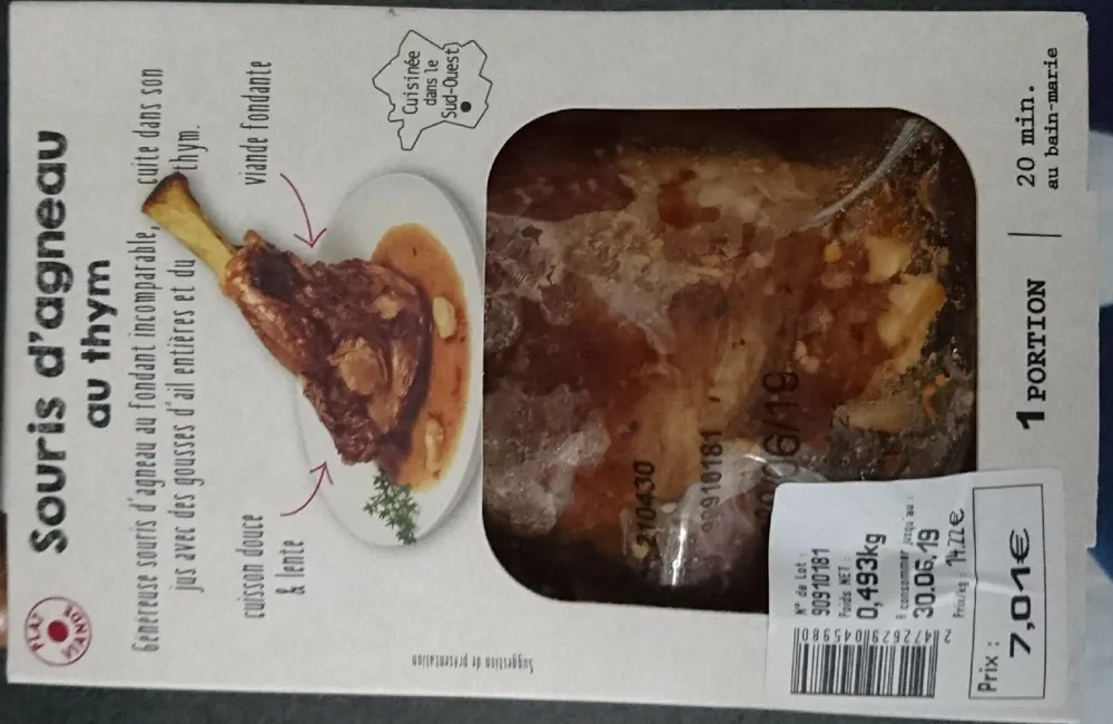 Souris d'Agneau au thym