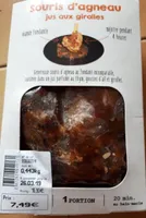 Souris d' agneau, jus aux girolles
