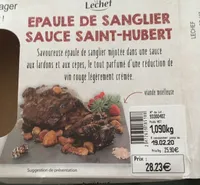 Epaule de Sanglier dauce Saint-Hubert