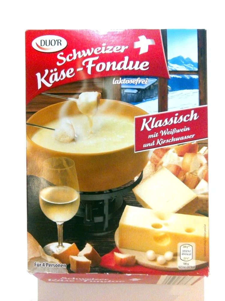 Schweizer Käse-Fondue Klassisch mit Weißwein und Kirschwasser