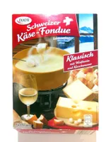 Schweizer Käse-Fondue Klassisch mit Weißwein und Kirschwasser