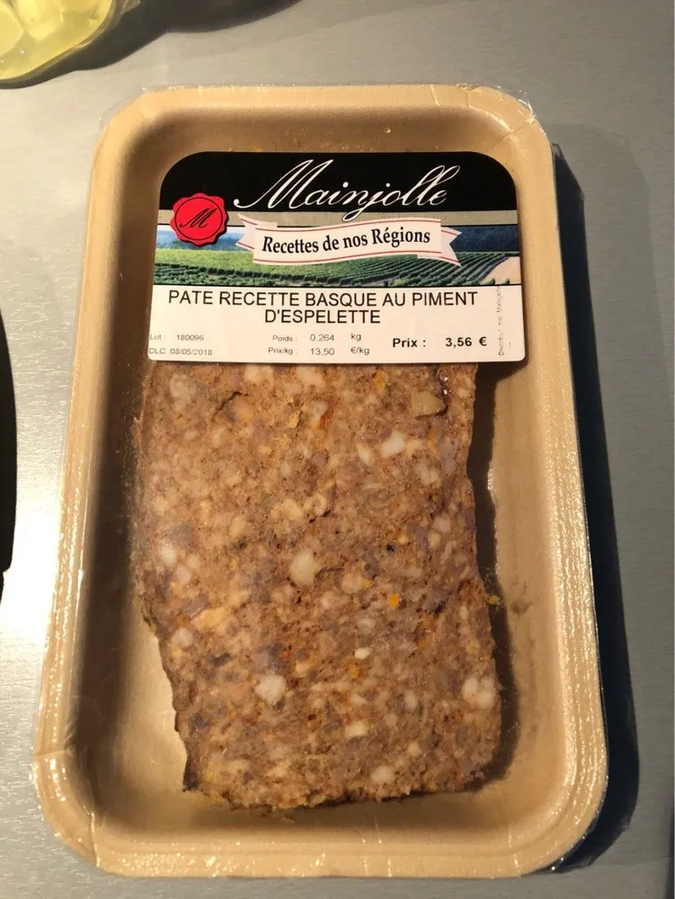 Paté recette basque au piment d'Espelette
