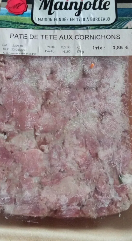 Pâté de tête aux cornichons