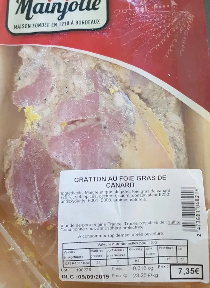Gratton de foie gras