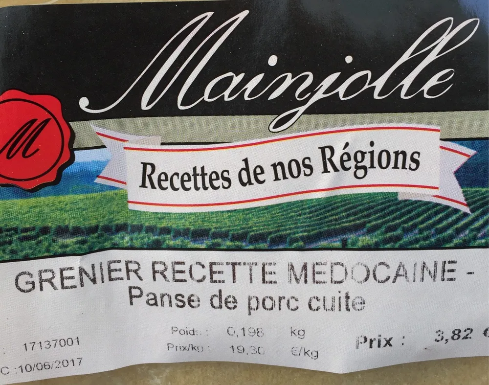 Grenier recette medocaine