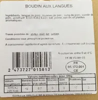 Boudin aux langues