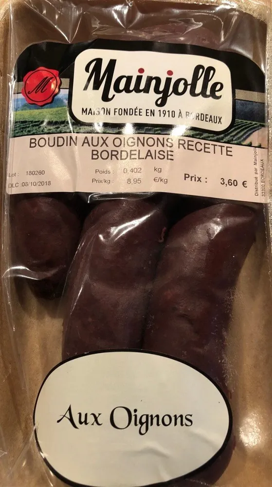 Boudin aux oignons recette bordelaise