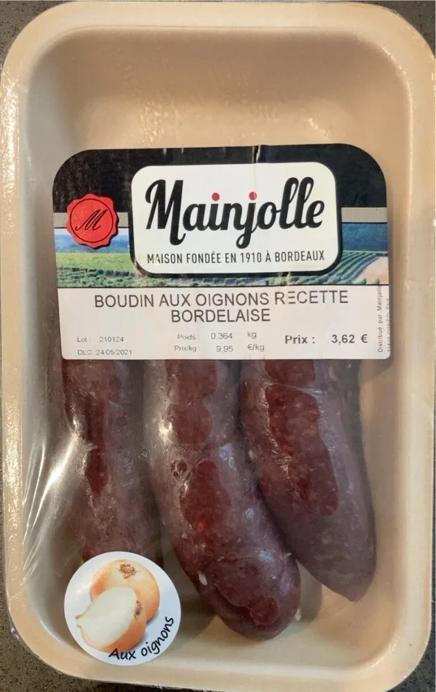 Boudin aux oignons recette bordelaise