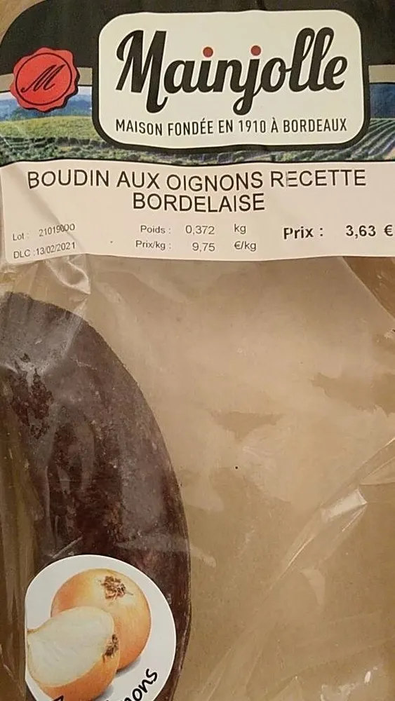 Boudin aux oignons recette bordelaise