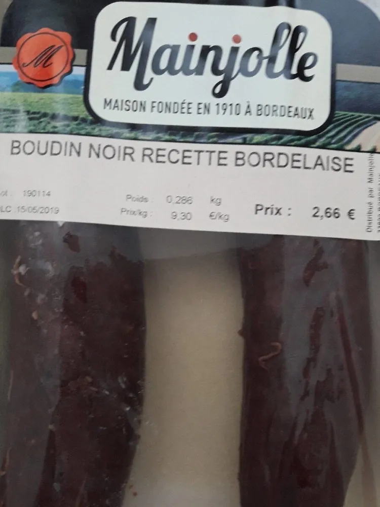 Boudin noir recette bordelaise