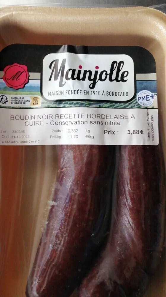 Boudin noir mainjolle
