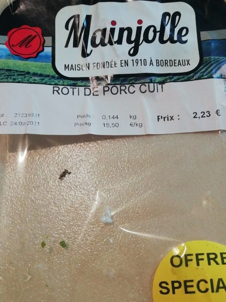 Rôti de porc cuit