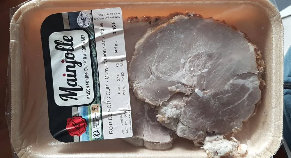 rôti de porc cuit