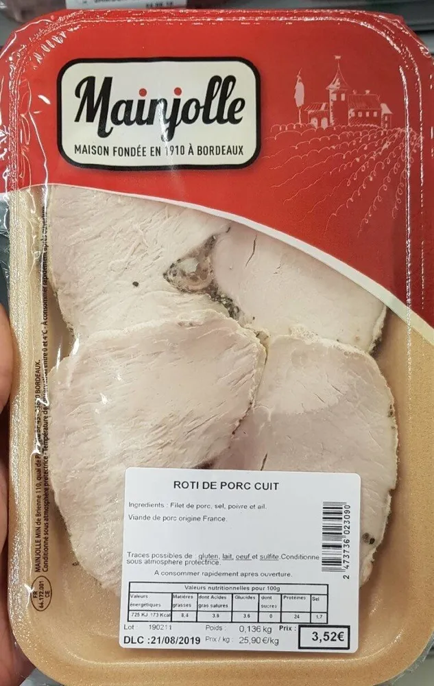 Roti de porc cuit