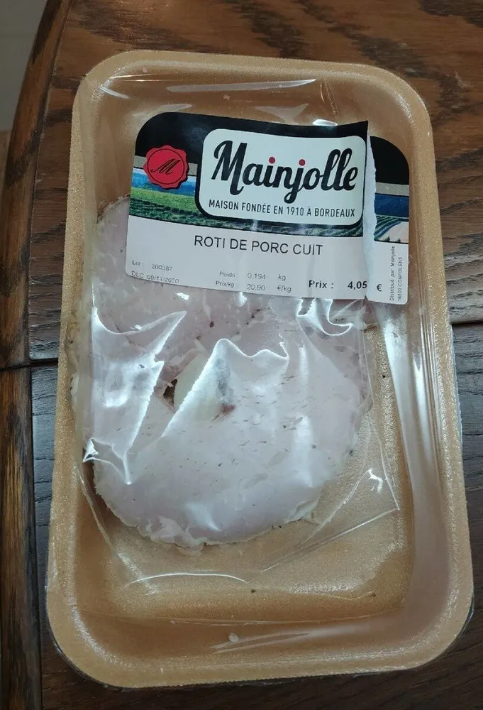 Rôti de porc cuit Mainjolle