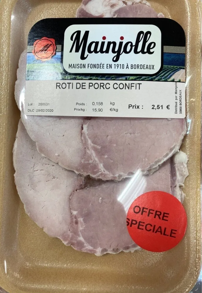 Roti de porc confit