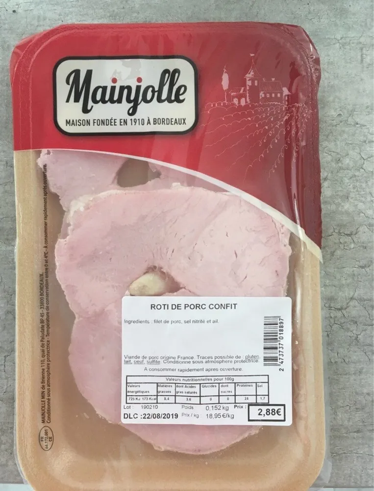 Rôti de porc confit