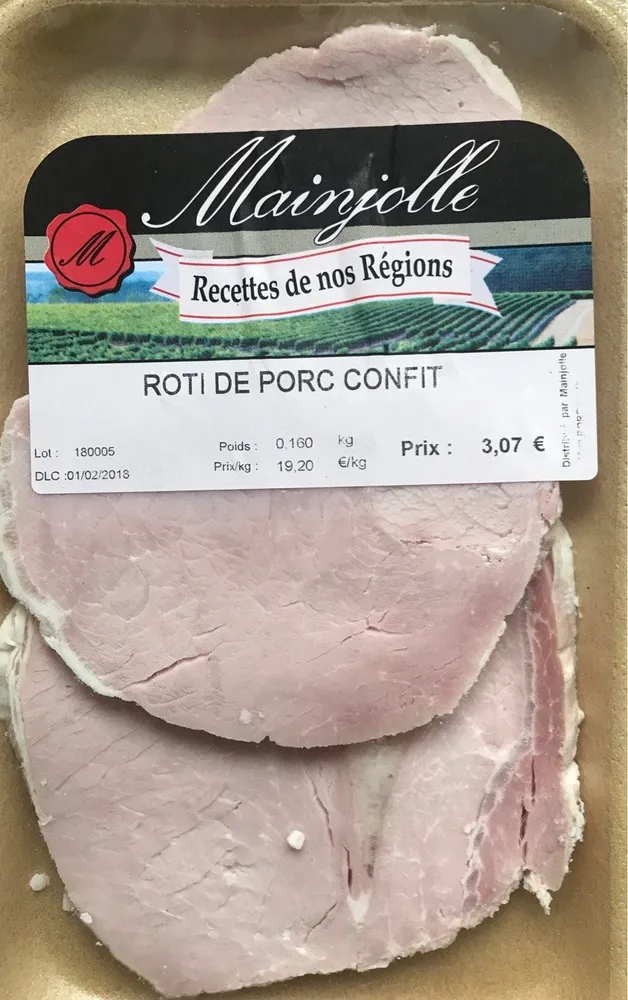 Roti de porc confit