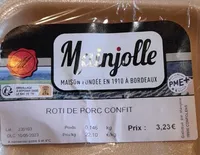 Roti de porc confit