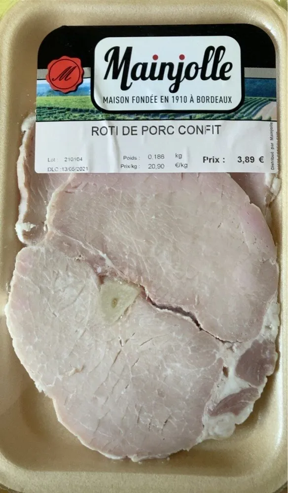 Roti de porc confit