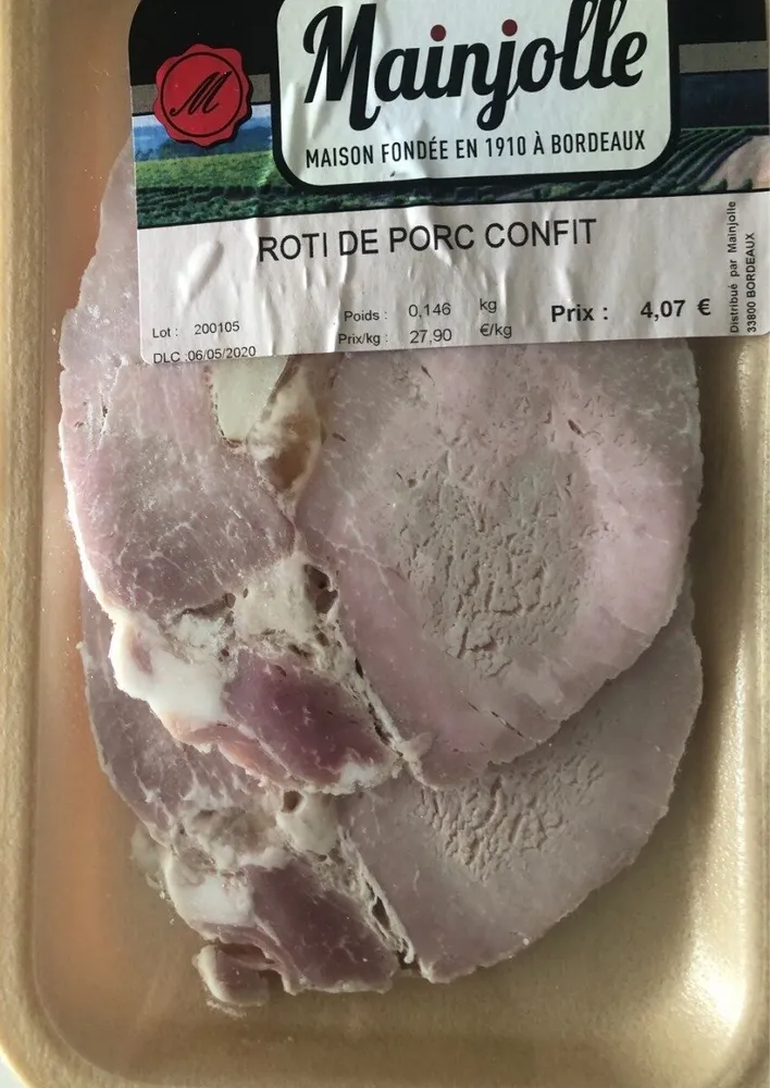 Roti de porc confit