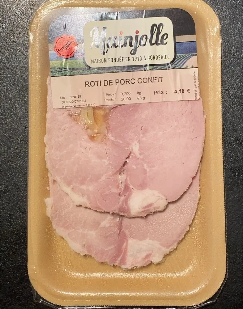 Roti de porc confit