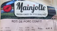 Roti de porc confit