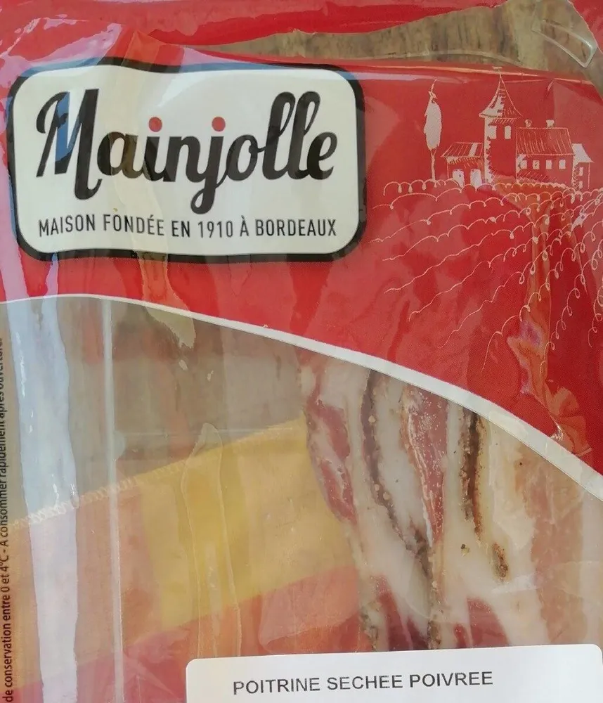 Poitrine de porc séchée poivrée